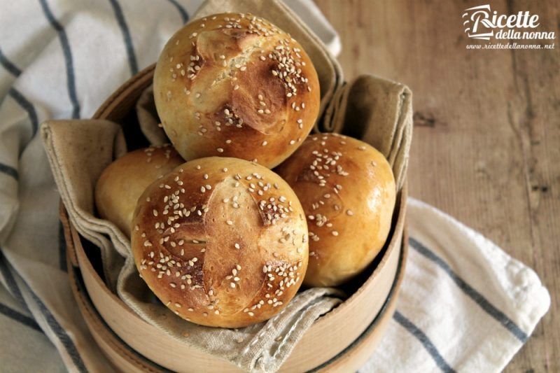 Panini Al Sesamo Per Hamburger Ricette Della Nonna