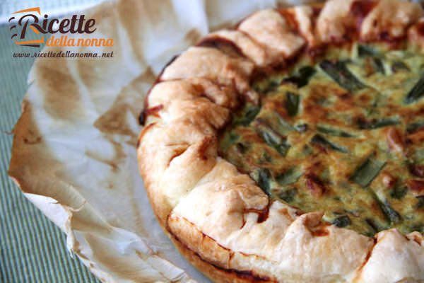 Quiche di porri e asparagi