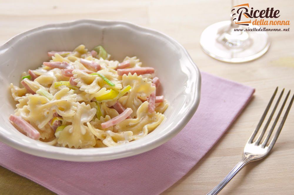 Pasta Con Porri E Prosciutto Ricette Della Nonna 