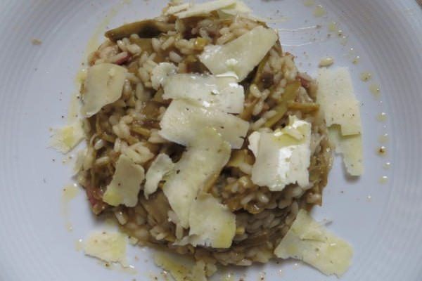 Risotto ai carciofi e pecorino