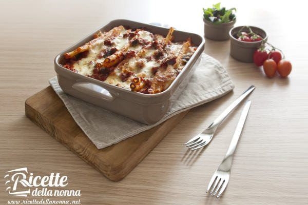 Ziti al forno con melanzane