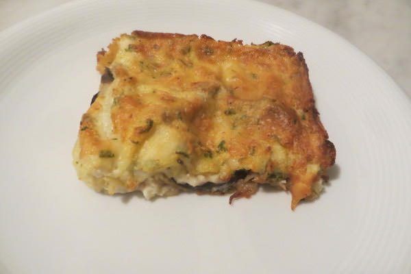 Lasagne nasello e melanzane