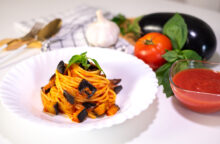 Linguine alle melanzane rosse