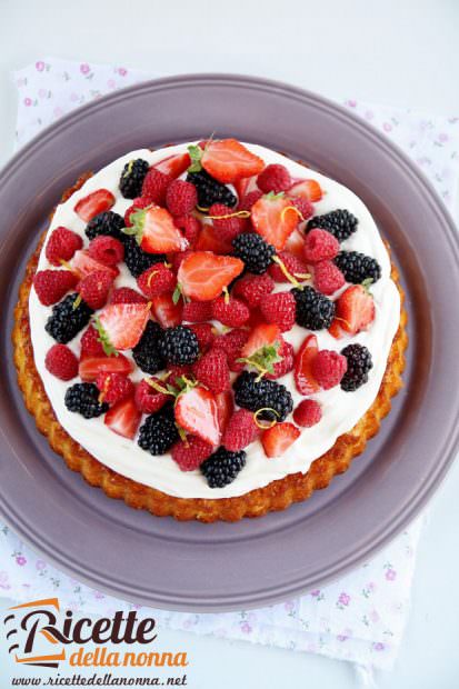 Torta Allo Yogurt Con Crema Al Lemon Curd E Frutti Di Bosco Ricette Della Nonna