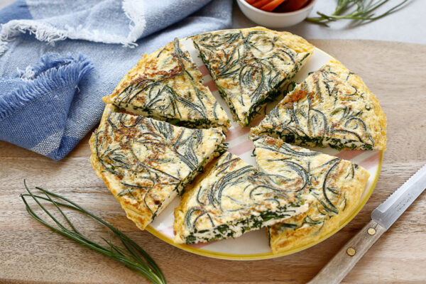 Frittata con agretti e ricotta