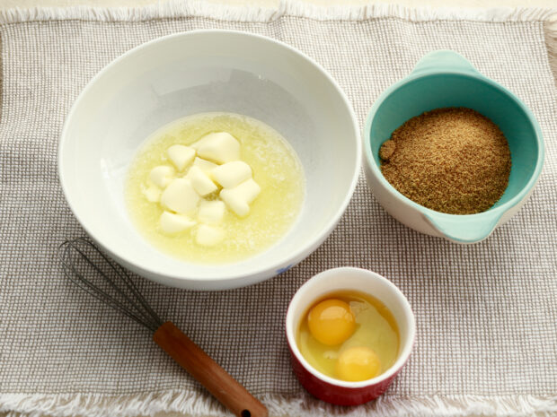 Brownies con cioccolato bianco e lamponi, step 1