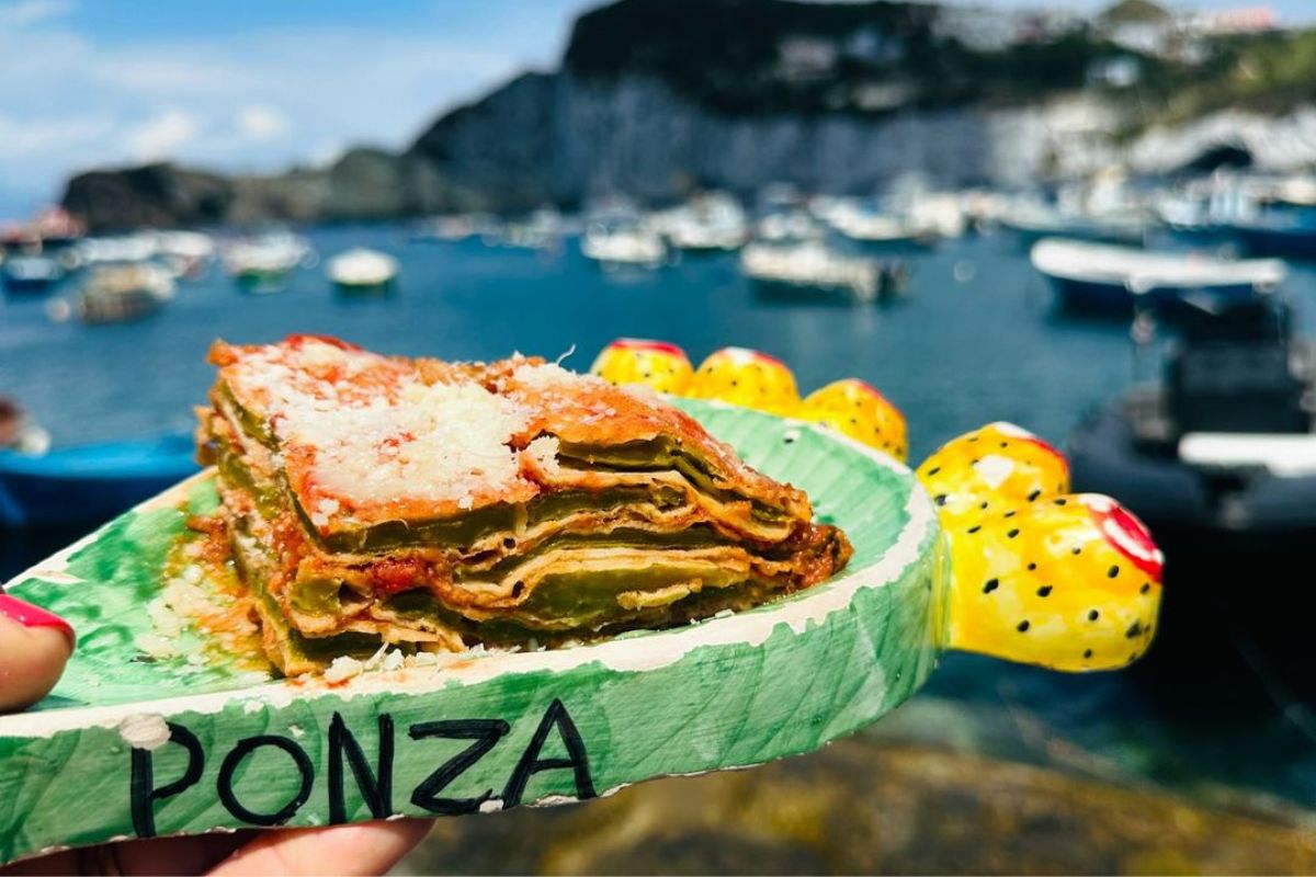 Parmigiana di fichi d'India a Ponza