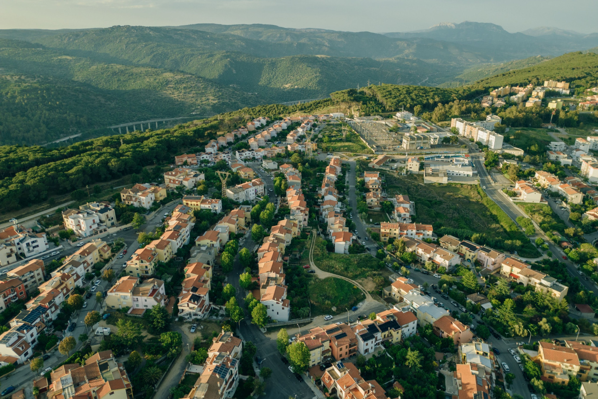 Nuoro dall'alto, Sardegna