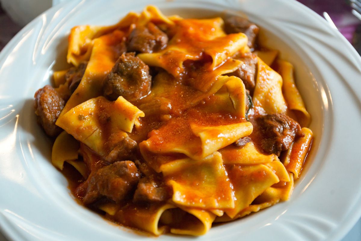 Pappardelle al ragù di cinghiale