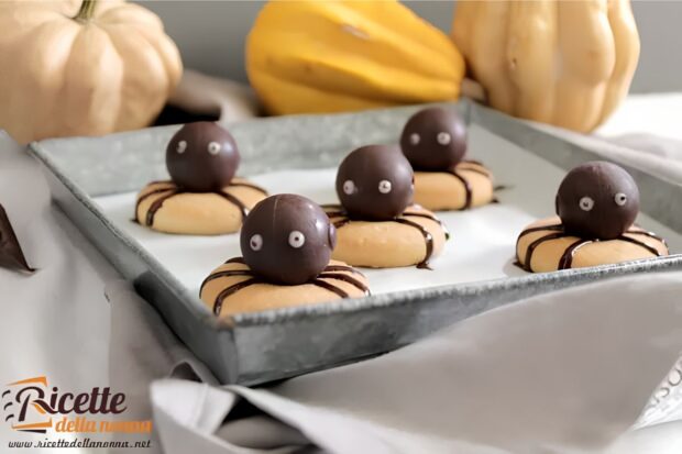 Ragnetti al cioccolato e biscotti al burro d'arachidi