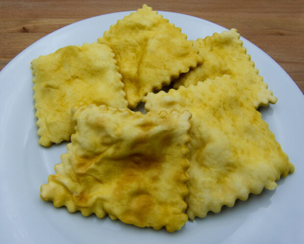 Tortelli alla lastra