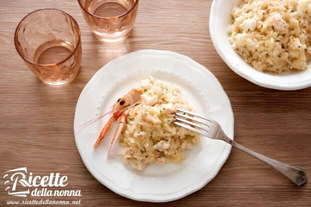 Risotto alla crema di scampi