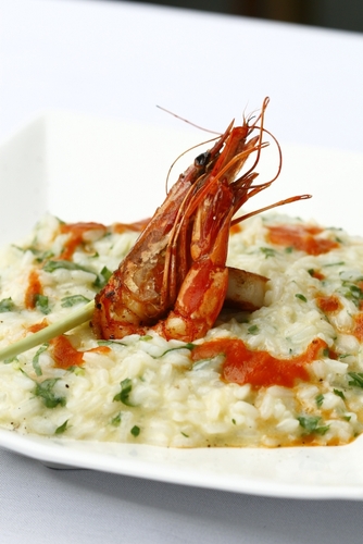 risotto carciofi gamberi