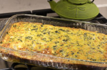 Tortino di merluzzo gratinato e spinaci, il secondo di pesce che somiglia ad una quiche e buono come un rustico